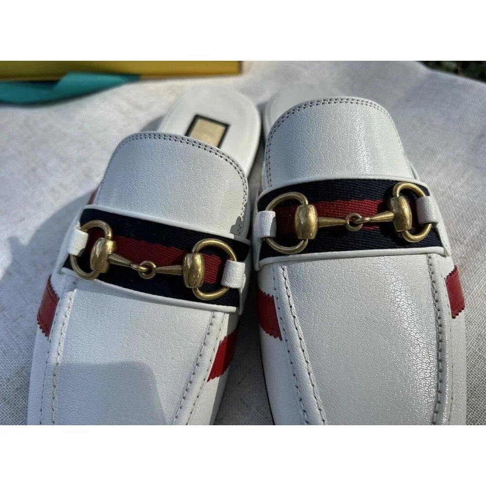 adidas x Gucci women's slipper with Horsebit 38.5 NEW - Picture 11 of 16